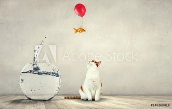 Bild på Funny lovely animals  Mixed media